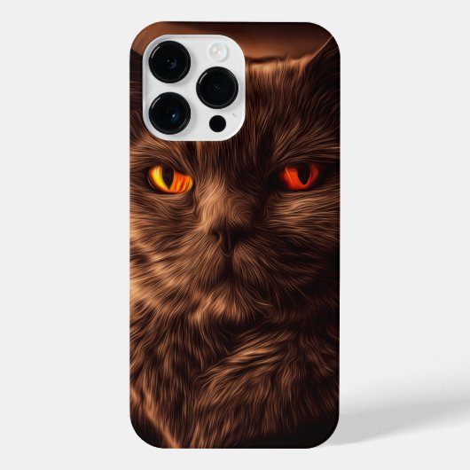 "Sammy Midnight" Kat iPhone 11 12 13 14 Hoesjes Hoesje (Achterkant)