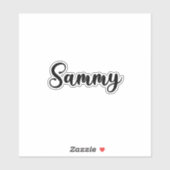 Sammy Name - handgeschreven kalligrafie Sticker (Vel)