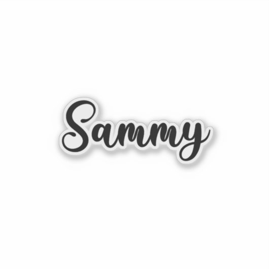 Sammy Name - handgeschreven kalligrafie Sticker (Voorkant)