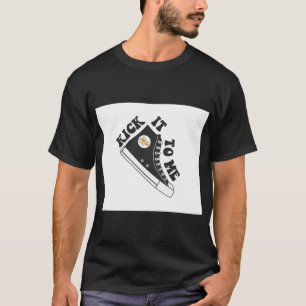 Sammy Rae Kick it to Me Black & White Mouse Pa T-shirt