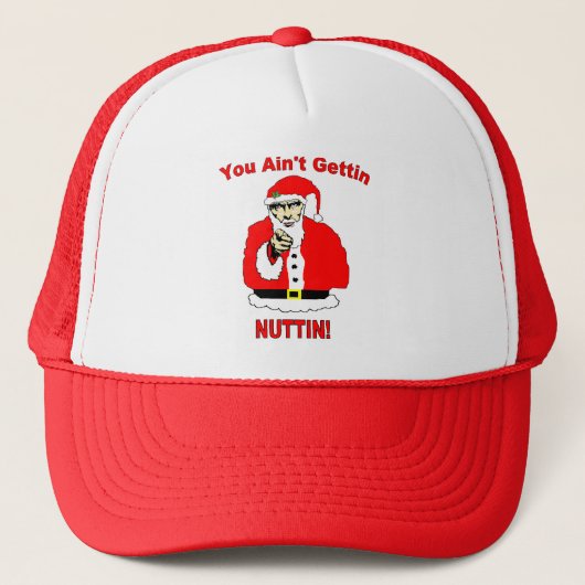 Sammy Santa Hat Trucker Pet (Voorkant)