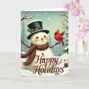 Sammy Snowman Kerstmis Kaart