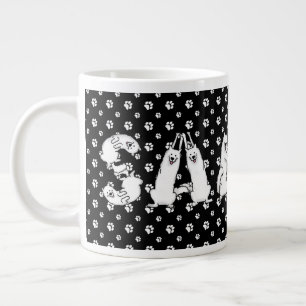 Sammy Spelling in Samoyed Dog Letters Grote Koffiekop