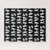 Sammy Spelling in Samoyed Dog Letters Legpuzzel (Horizontaal)