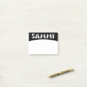 Sammy Spelling in Samoyed Dog Letters Post-it® Notes (Op bureau)