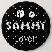 Sammy Spelling in Samoyed Dog Letters Ronde Button 6,0 Cm (Voorkant)