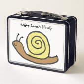 Sammy The Cartoon Slak Metal Lunchbox (Achterkant)