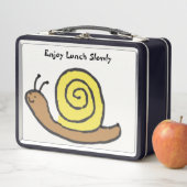 Sammy The Cartoon Snail Metal Lunch Box (In situ)