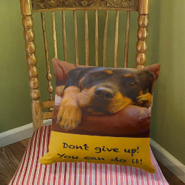 Sammy the Rottweiler Support Pillow Kussen