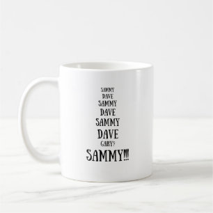 Sammy versus Dave Grappig Argument Koffiemok
