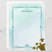 Sammy Zee Schildpad bekleed papier blad (Voorkant / Achterkant)