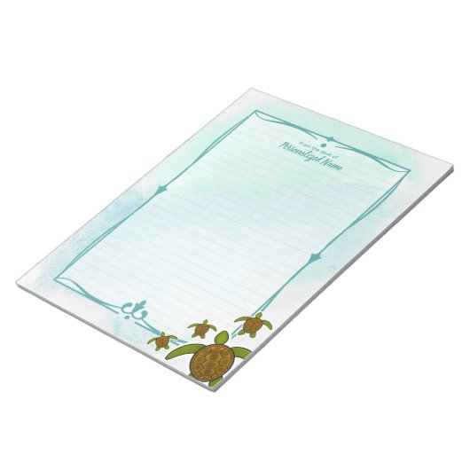 Sammy Zee Turtle Lined Notitieblok (Schuin)