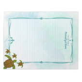 Sammy Zee Turtle Lined Notitieblok (Voorkant)