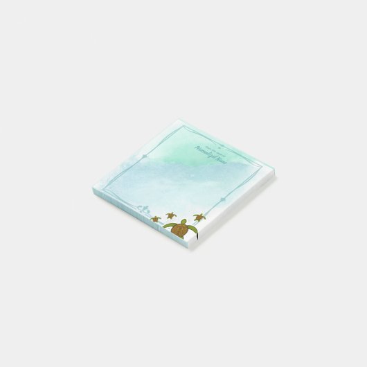 Sammy Zee Turtle Post-it® Notes (Schuin)