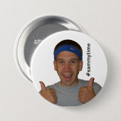 #sammytime de knoop van het Show Sammy van steun Ronde Button 7,6 Cm (Voorkant /achterkant)