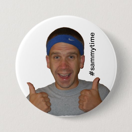 #sammytime de knoop van het Show Sammy van steun Ronde Button 7,6 Cm (Voorkant)