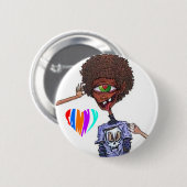 Samnx Afro Love Button (Voorkant /achterkant)