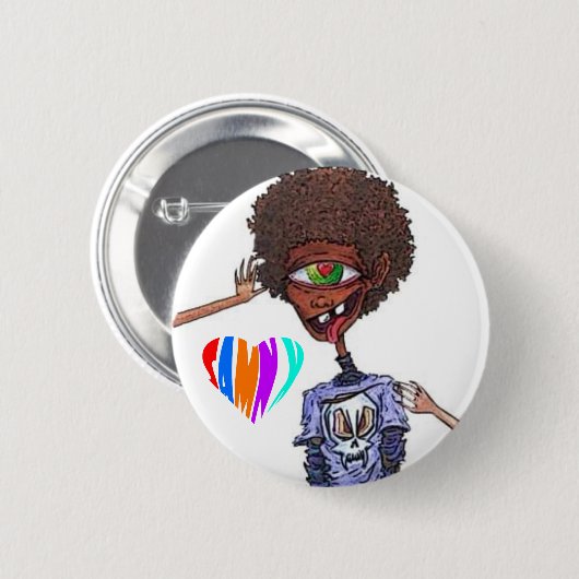 Samnx Afro Love Button (Voorkant /achterkant)