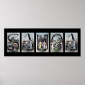 SAMOA Alphabet Letter Name Art Poster (Voorkant)