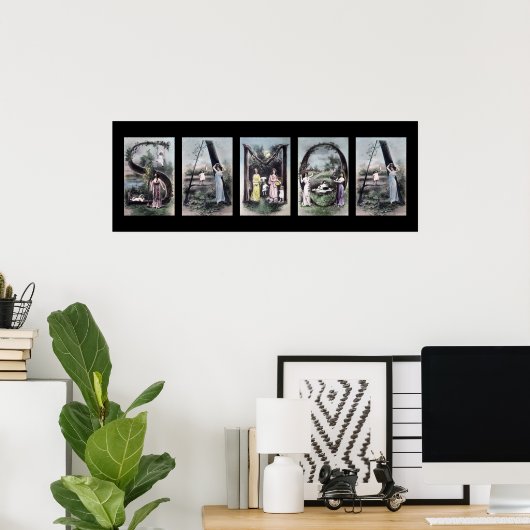 SAMOA Alphabet Letter Name Art Poster (Thuiskantoor)