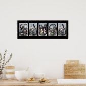 SAMOA Alphabet Letter Name Art Poster (Keuken)