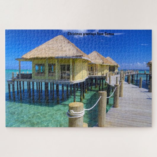 Samoa Beach Scene Jigzaag Puzzle Legpuzzel (Horizontaal)