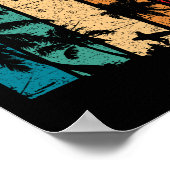 Samoa Beach Sunset Samoan Poster (Hoek)