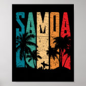  Samoa Beach Sunset Samoan Poster (Voorkant)