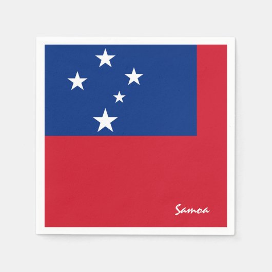 Samoa en Samoa Vlag partij mode / sportfans Servet (Voorkant)