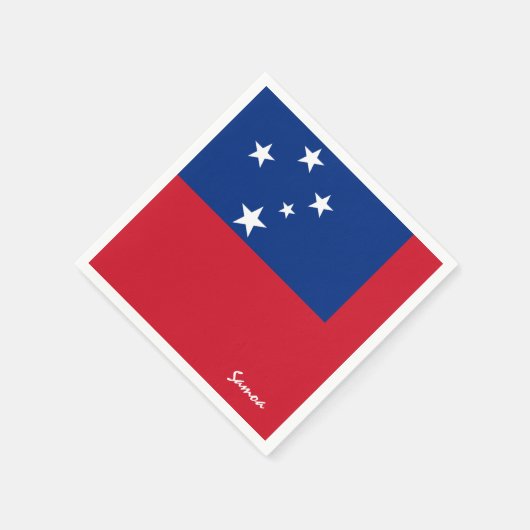 Samoa en Samoa Vlag partij mode / sportfans Servet (Hoek)