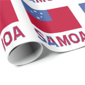 Samoa en Samoaanse vlag Cadeaupapier (Rol Hoek)