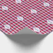 Samoa en Samoaanse vlag getegeld met uw naam Cadeaupapier (Hoek)