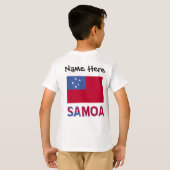 Samoa en Samoaanse vlag met uw naam T-shirt (Achterkant volledig)