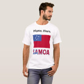 Samoa en Samoaanse vlag Persoonlijk  T-shirt (Voorkant volledig)