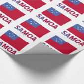 Samoa en Samoan Flag Cadeaupapier (Hoek)