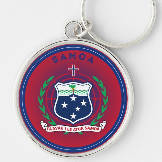 Samoa Erfgoed Embleem Sleutelhanger (Voorkant)