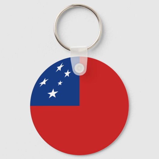 Samoa Fisheye Flag Sleutelhanger (Voorkant)
