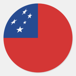 Samoa Fisheye Vlag Sticker