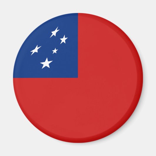 Samoa Fisheye Vlagmagneet Magneet (Voorkant)