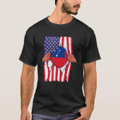Samoa Flag Bloed binnen me Thuis Pride Samoan Amer T-shirt (Voorkant)