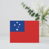 Samoa Flag Briefkaart (Staand voorkant)