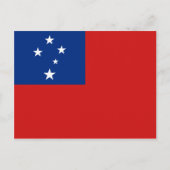 Samoa Flag Briefkaart (Voorkant)