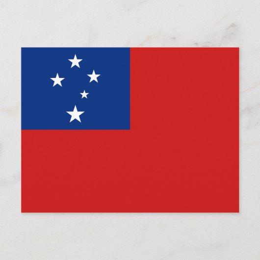 Samoa Flag Briefkaart (Voorkant)