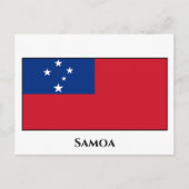 Samoa Flag Briefkaart (Voorkant)