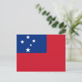Samoa Flag Briefkaart (Staand voorkant)