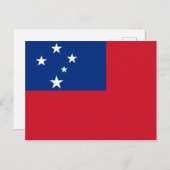 Samoa Flag Briefkaart (Voorkant / Achterkant)