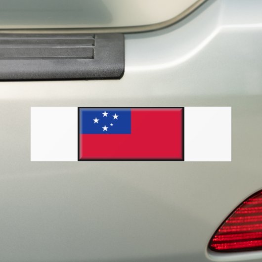 Samoa Flag Bumpersticker (Op auto)