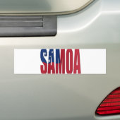 Samoa flag bumpersticker (Op auto)