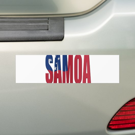 Samoa flag bumpersticker (Op auto)