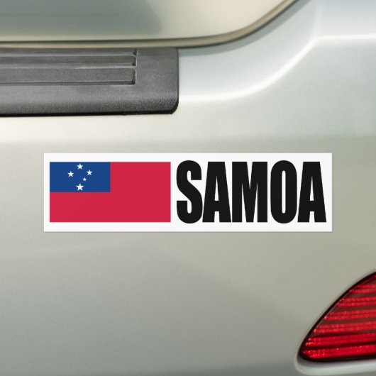 Samoa Flag Bumpersticker (Op auto)